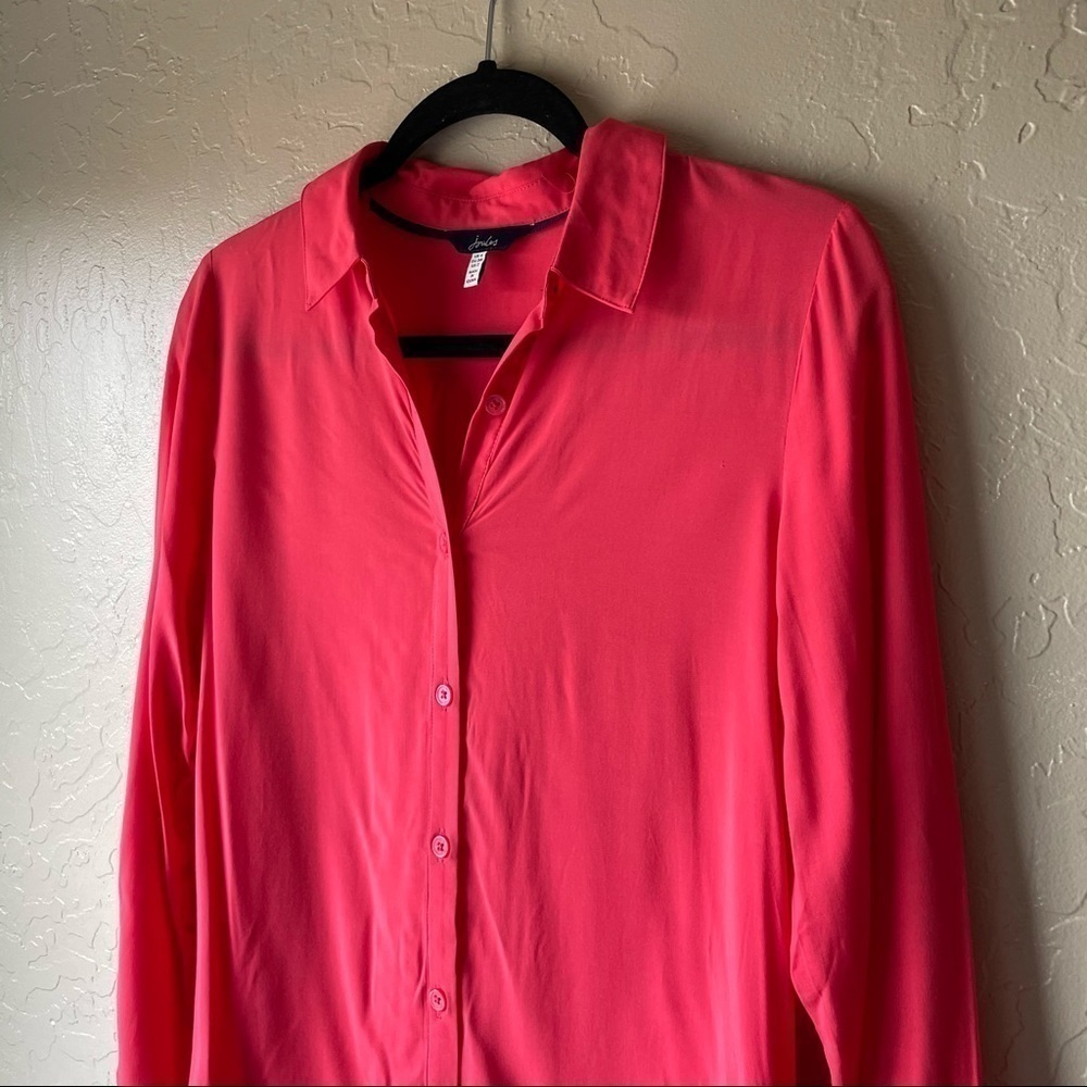 Joules Elvina Woven Button Front Long Sleeve - Picture 5 of 7